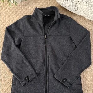 The North Face Charcoal Knit Jacket-Full Zip